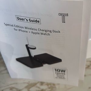 Wireless Charging Dock for IPhone and IWatch - NEW in box!